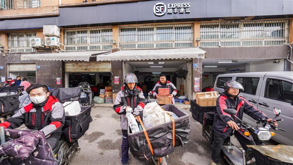 顺丰网点开门红,一天配送2000多件包裹达到平日六成