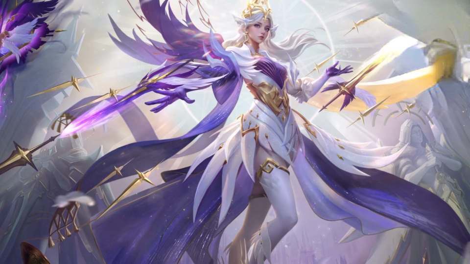 先来看看这款皮肤的海报,如下图所示,皮肤的海报吧虞姬塑造成为了一个