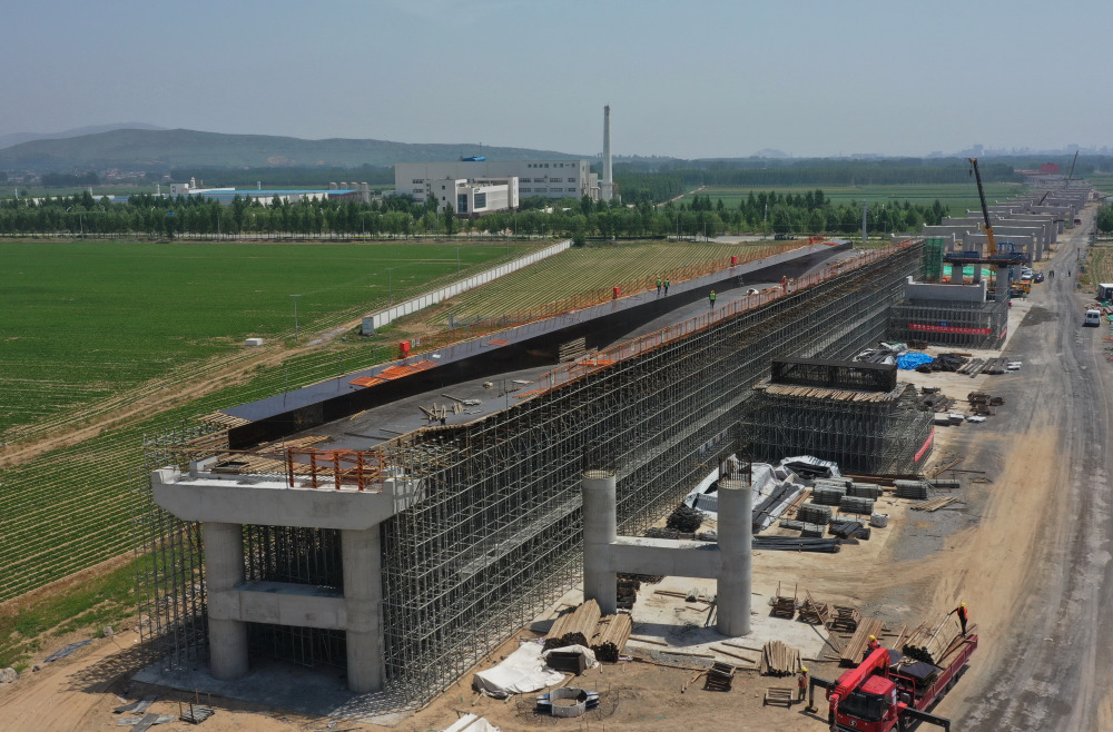 (经济)河北秦唐高速公路建设正酣_腾讯新闻