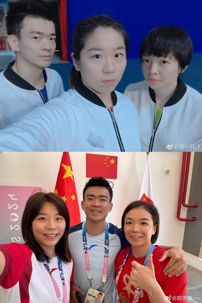 郑思维晒出照片并写道