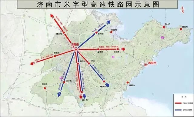如今,京沪高铁,济青高铁,石济高铁,济莱高铁都已建成通车,郑济高铁