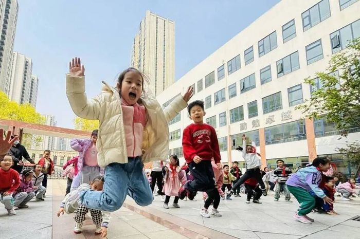 阳光大课间市中区各校这样玩儿