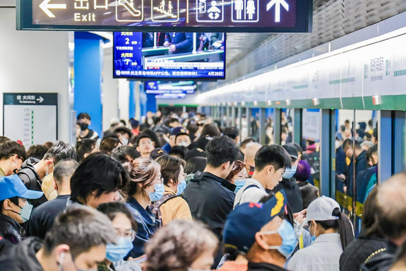 159.14万！青岛地铁线网单日客运量再创新高_腾讯新闻
