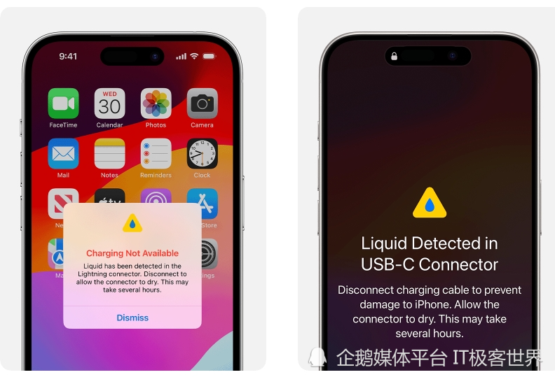 苹果官方发出提醒进水的iphone用户这么做是错误的