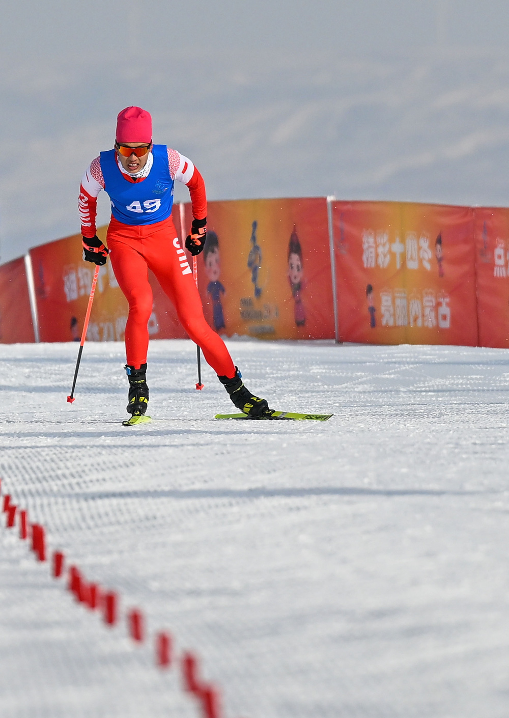 新华社记者 张晨霖 摄2月23日,福建队选手程天赐在比赛中.