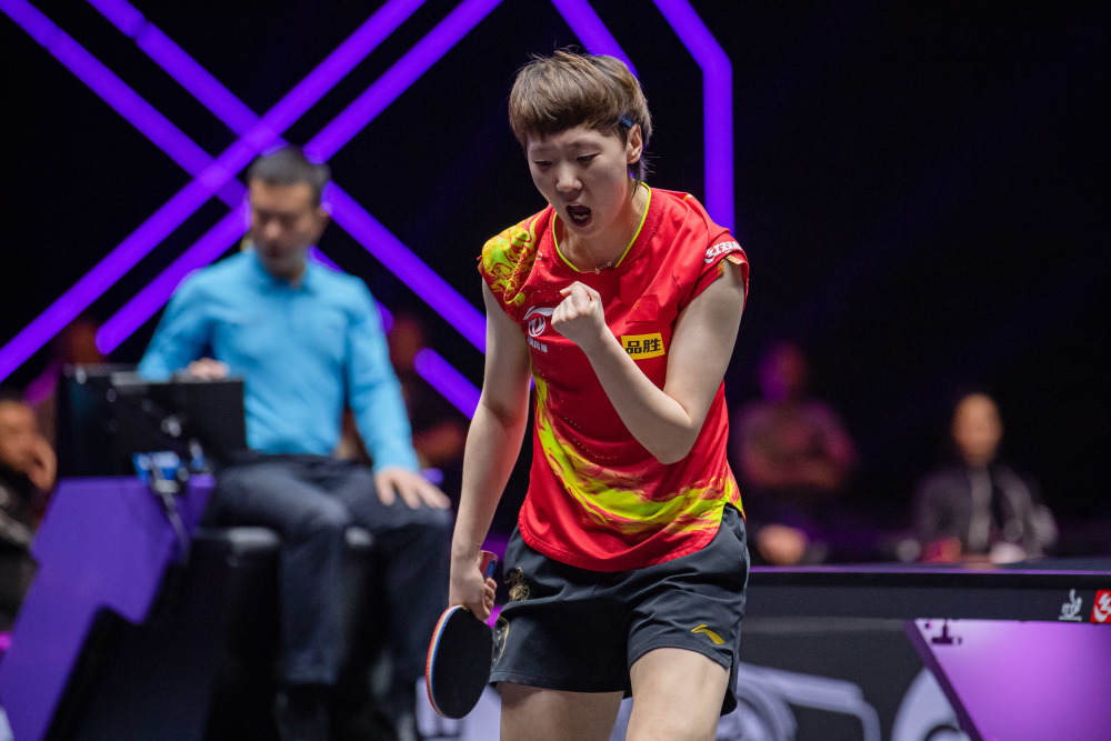 体育乒乓球澳门冠军赛王曼昱女单夺冠