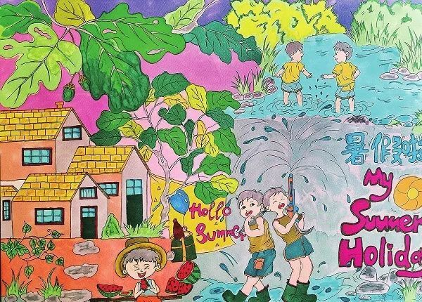 难忘暑假快乐时光 看小画师绘出多彩假期!