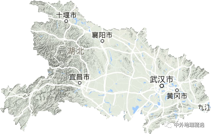 湖北省地形图,湖北省各地级市地图_腾讯新闻