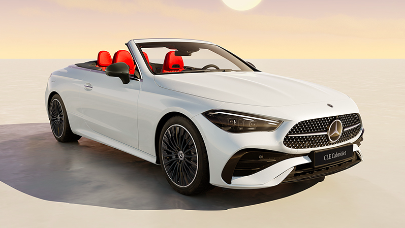 奔驰cle敞篷轿跑车上市,起售价51.98万元