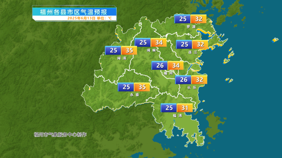 福州天气预警天气大全