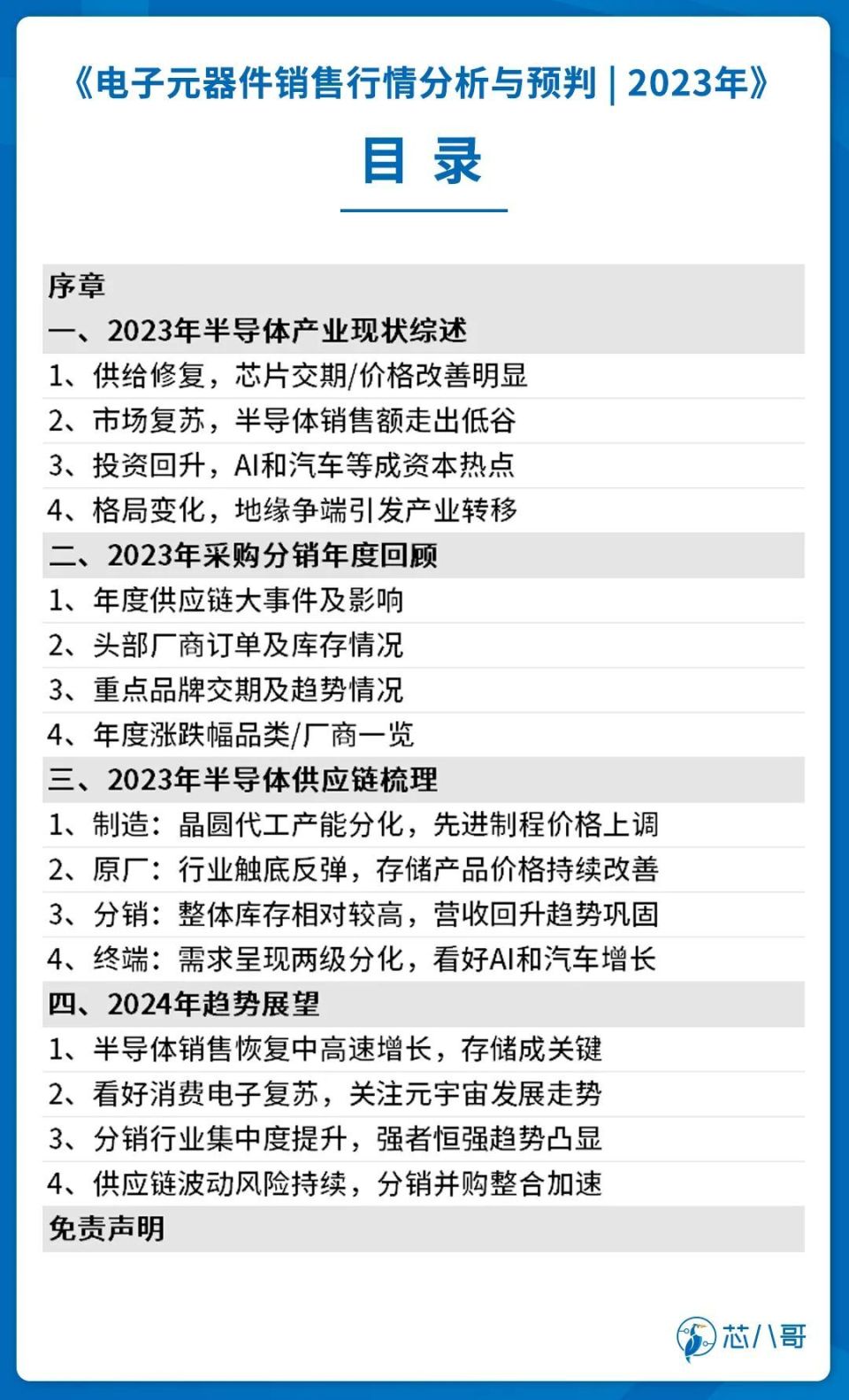 2023年电子元器件销售行情分析与2024趋势展望-腾讯新闻