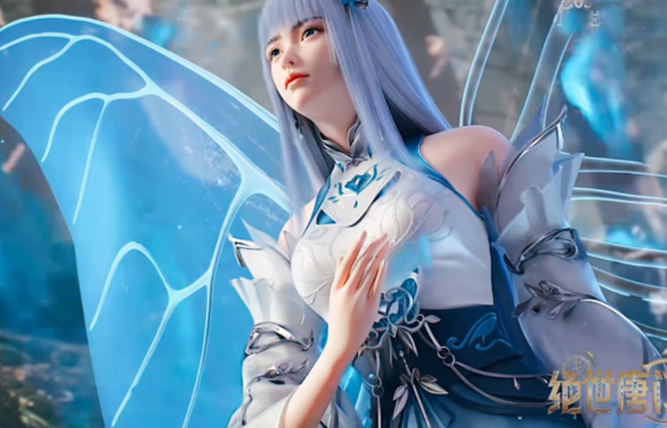 斗罗大陆唐舞桐模型重新优化光明女神蝶形态被还原同人再次吊打动漫