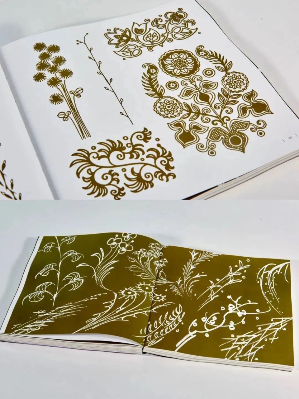 繁复的自然中提炼整合出的成果,书中收录花草纹样500余幅,有牡丹,月季