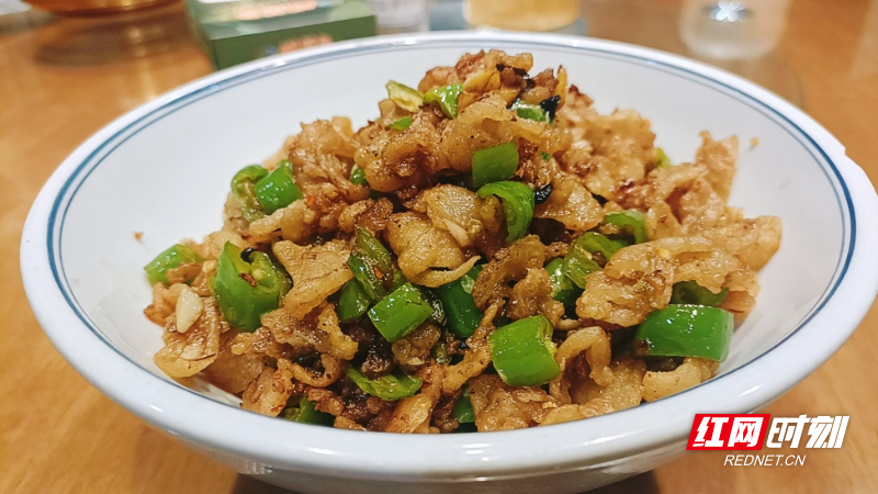 沙洲日记百味沙洲之沙洲青椒炒油渣