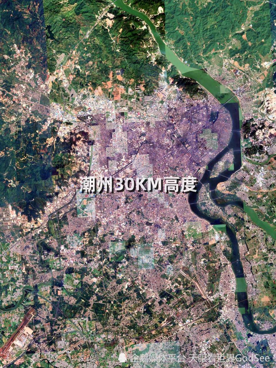 潮汕地区卫星地图