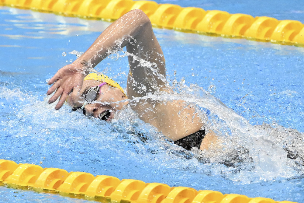 游泳世锦赛游泳女子4x200米自由泳接力澳大利亚队打破世界纪录夺冠