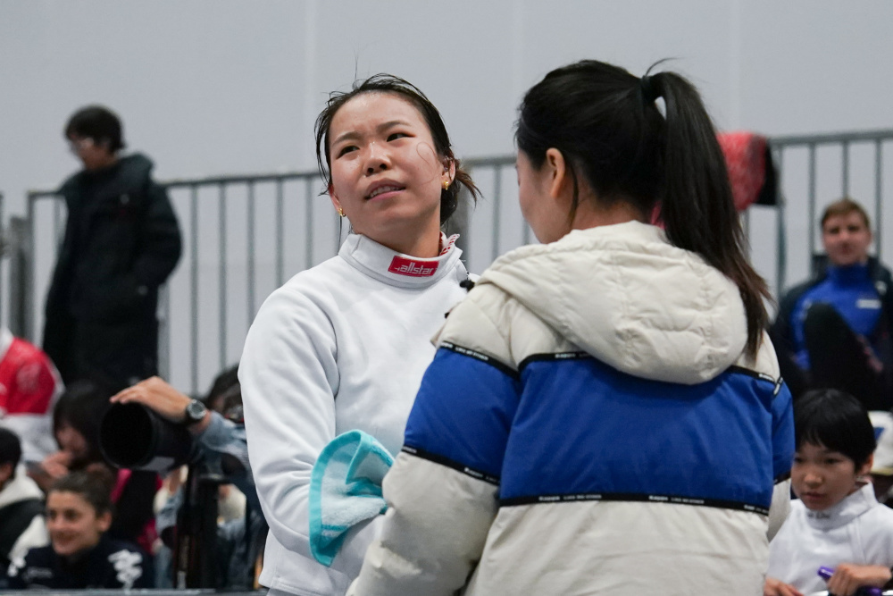 击剑女子重剑世界杯南京站个人赛唐君瑶无缘半决赛2