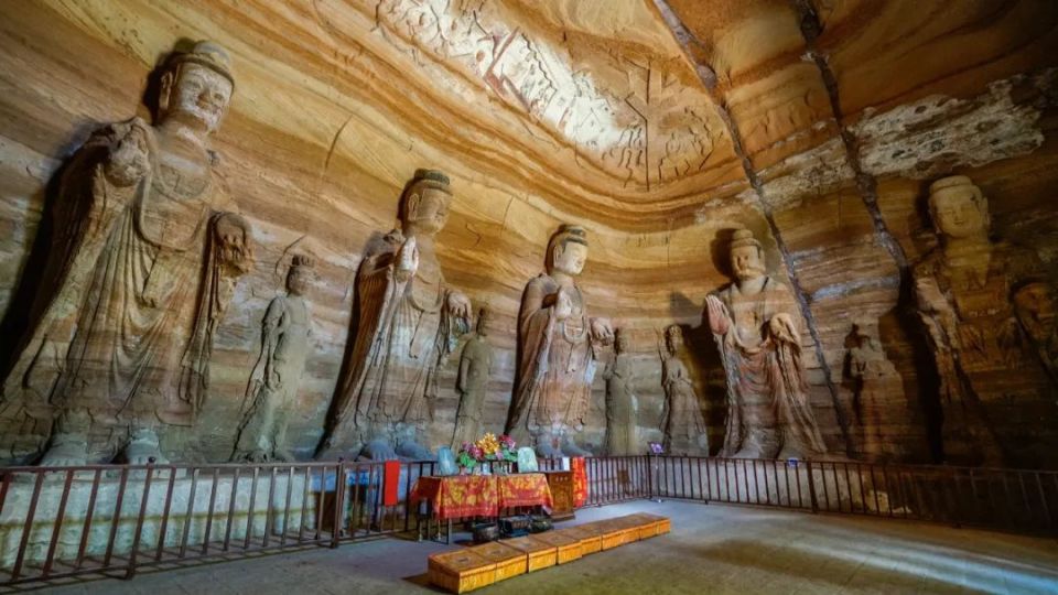 庄浪县云崖寺石窟—(s304,x059,39公里约59分钟)—陈家洞石窟线路1