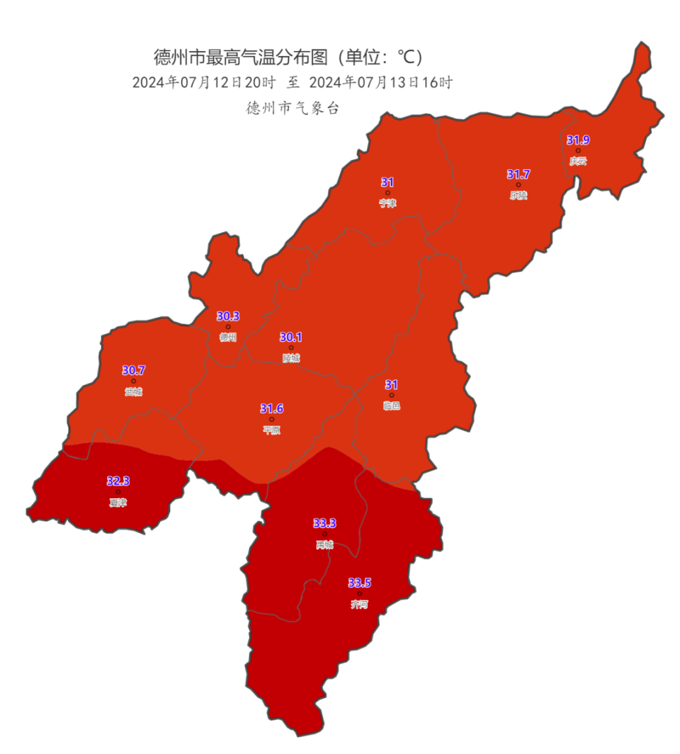 有雷阵雨,最高33℃!德州最新天气预报