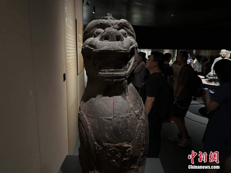 山西大同,在大同博物馆,铁兽"笑"出表情包.