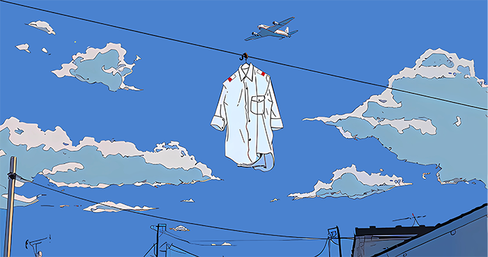 这是《重庆森林》中的一个空镜.