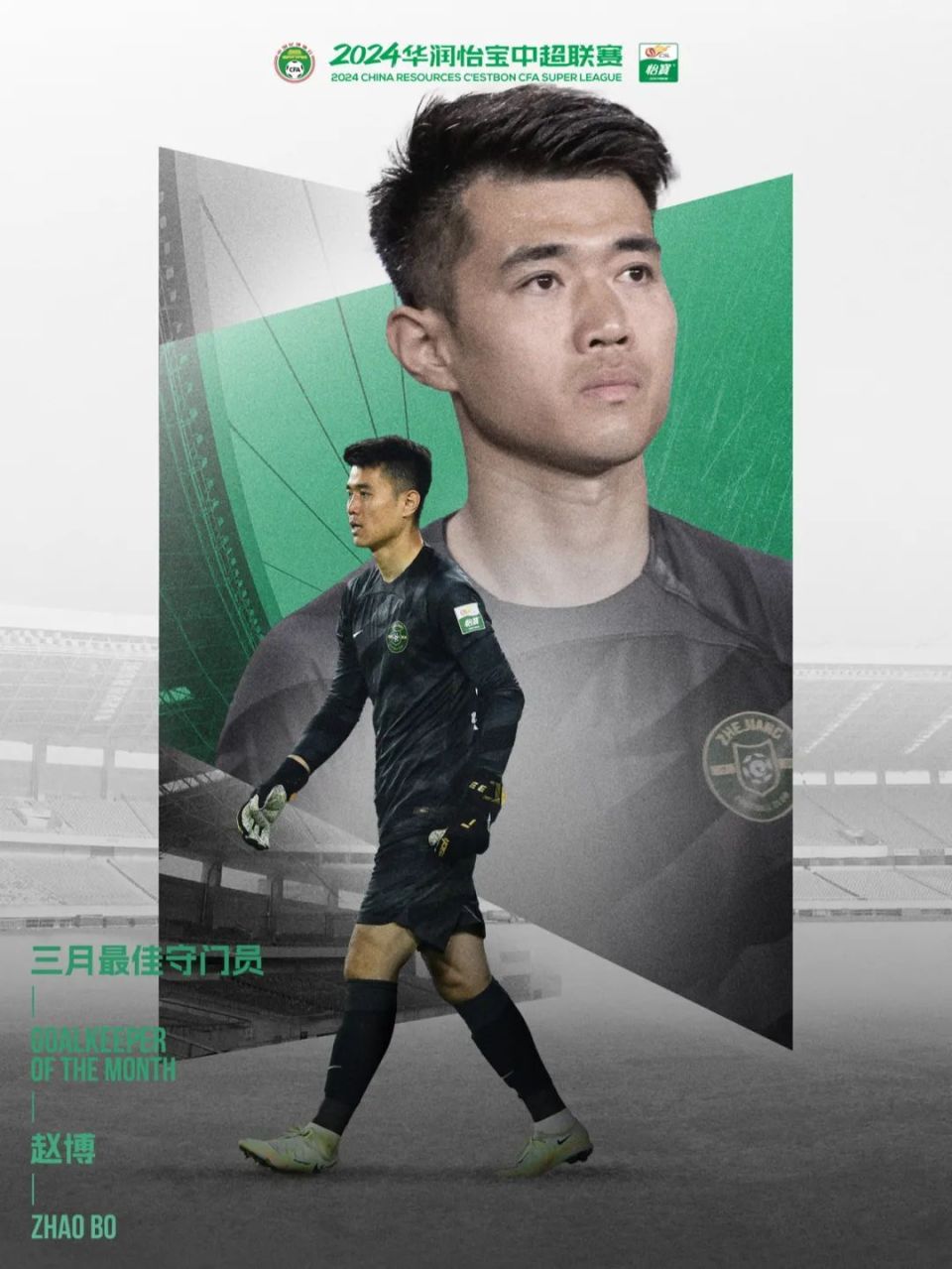 赵博当选3月最佳守门员_腾讯新闻