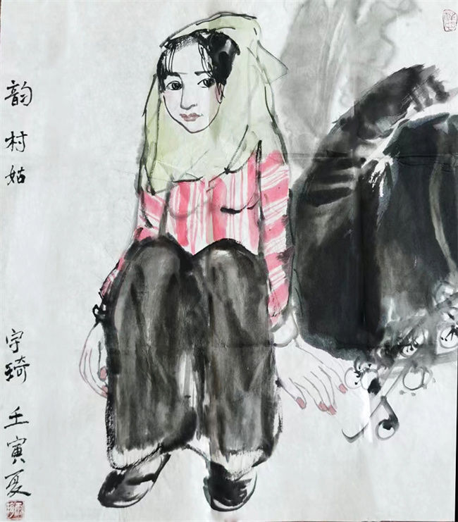 图 寒冰宇琦画作百忙之中,寒冰宇琦也从未放弃对书画创作的热爱,她