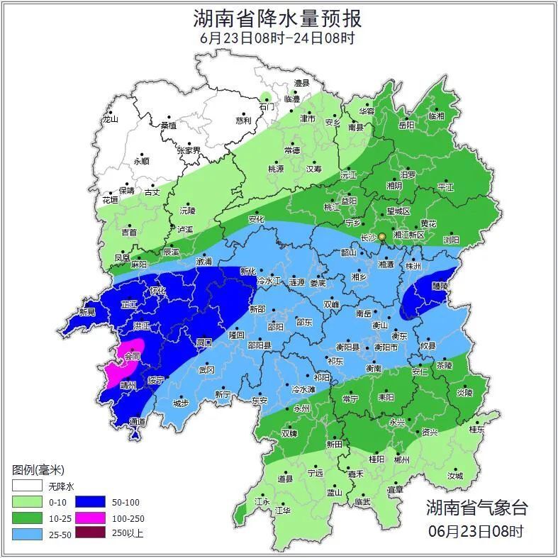 怀化今日天气预报