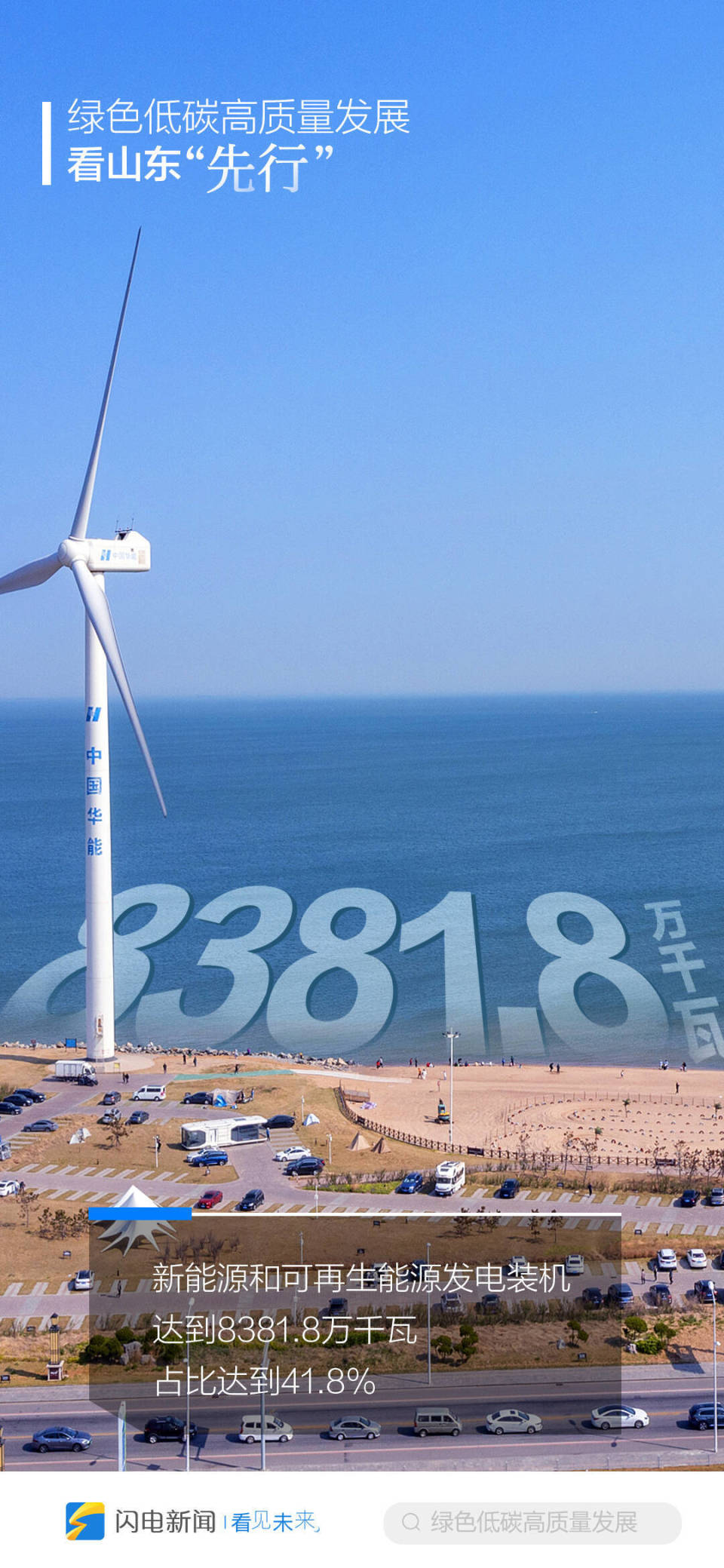 闪电海报丨绿色低碳高质量发展，看山东“先行”_腾讯新闻