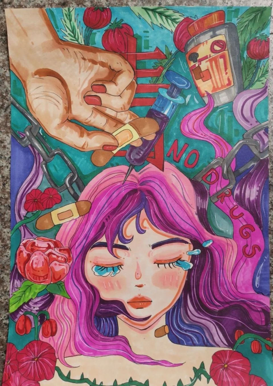 福安首届禁毒绘画大赛获奖作品出炉!