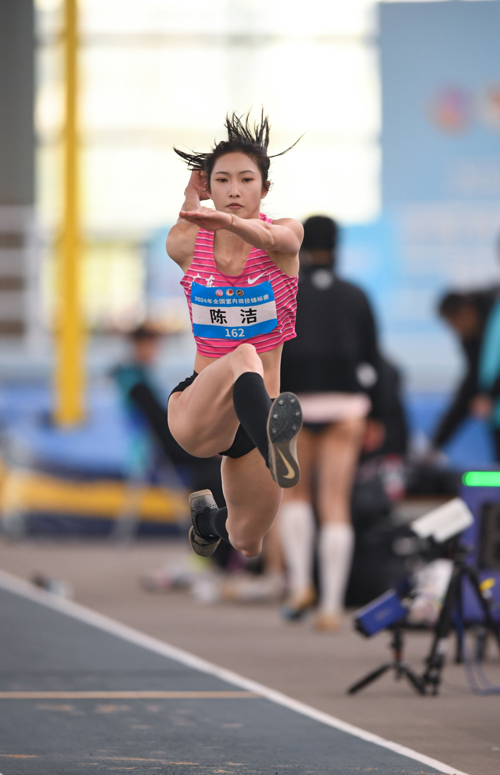 田径——全国室内锦标赛:女子三级跳远赛况