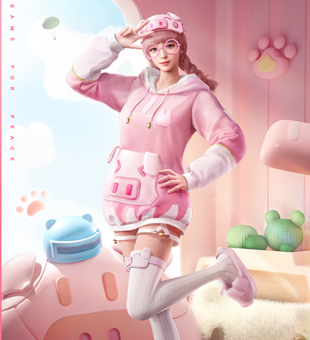 和平精英新赛季少女组合上线,猛男粉色套萌翻众人_腾讯新闻