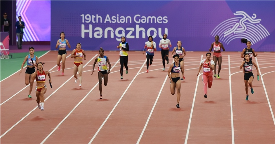 重夺亚运金牌! 中国女子4×100米接力夺冠_腾讯新闻