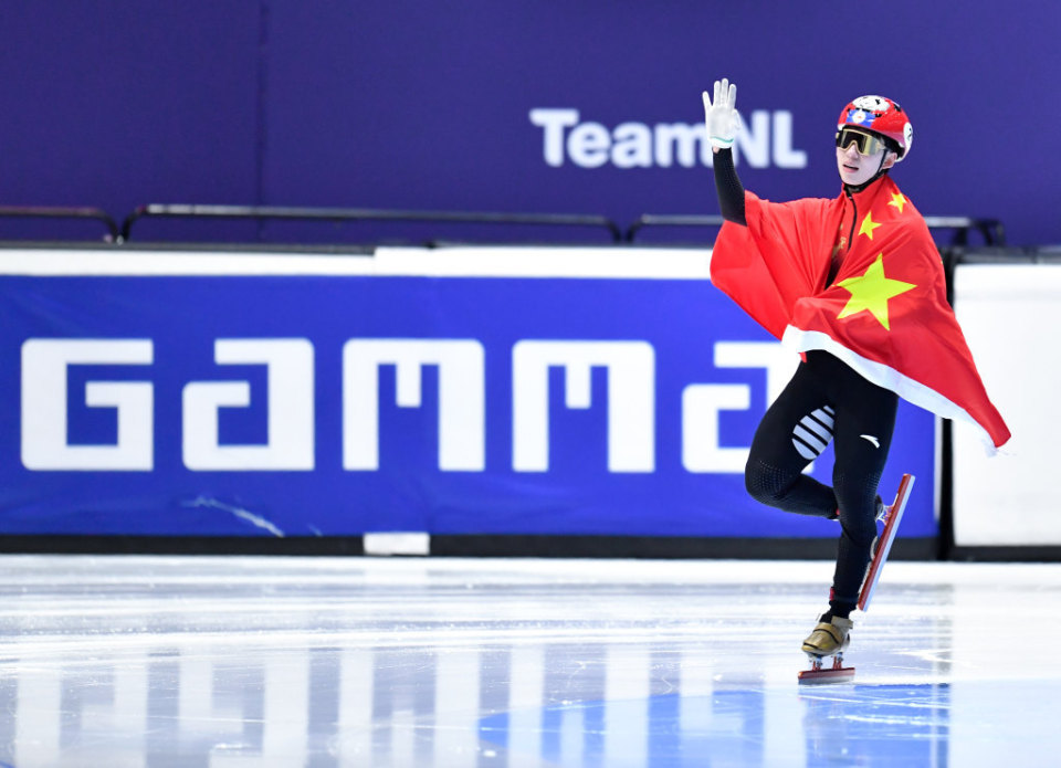 短道速滑世锦赛河北运动员林孝埈首夺男子500米冠军