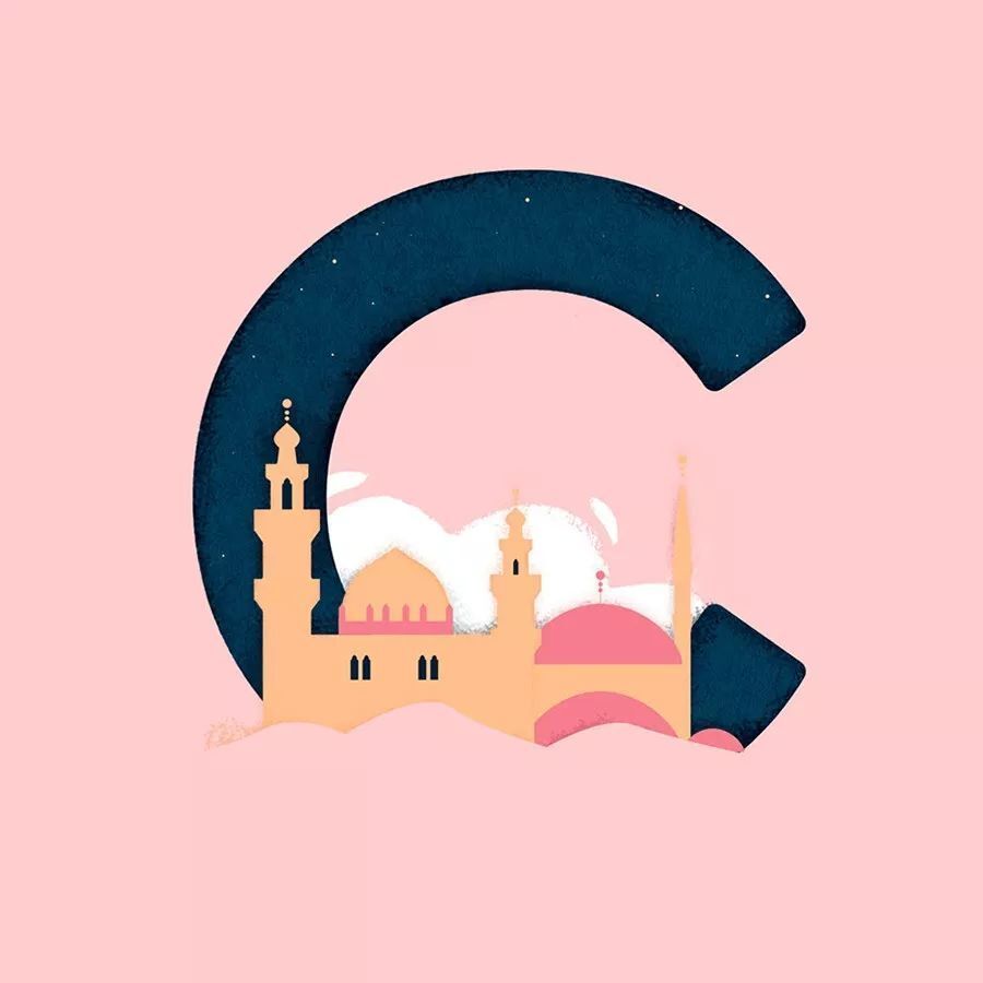 剪纸风英文字母设计