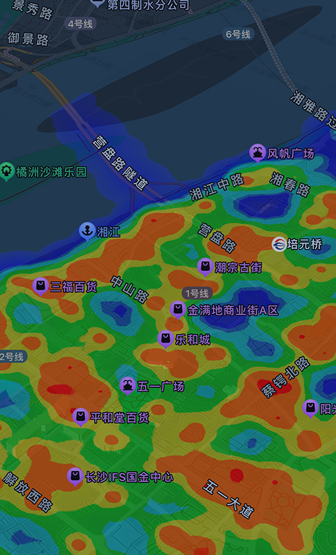 长沙市民游客都去哪里了?热力图告诉你-腾讯新闻
