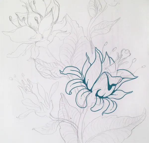 ps绘制精美花卉