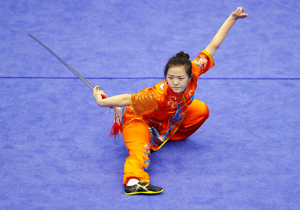 武术套路大学组女子自选剑术赛况