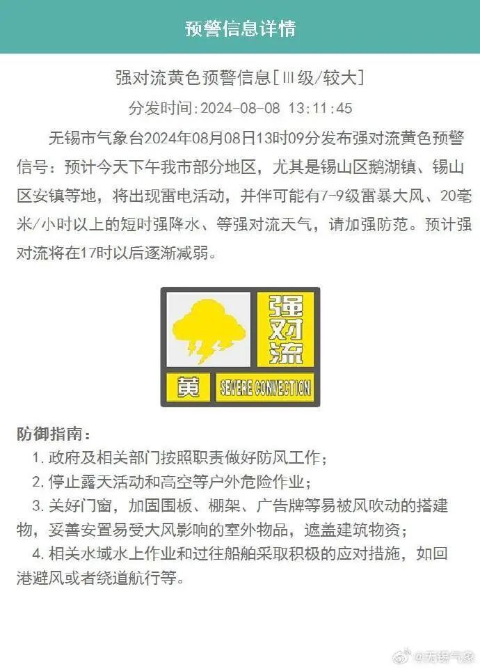 雷暴大风!强降水 小冰雹!