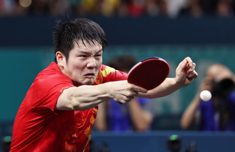 巴黎奥运会丨乒乓球——男团金牌赛:中国队获得冠军(8)