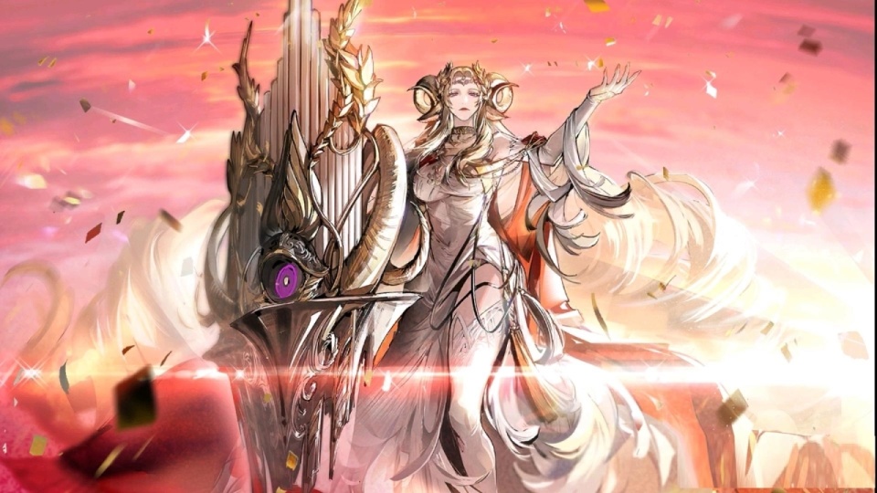 从立绘上来看,金发女皇从头到尾都是一副光明洁白的样子,最后的剧情cg