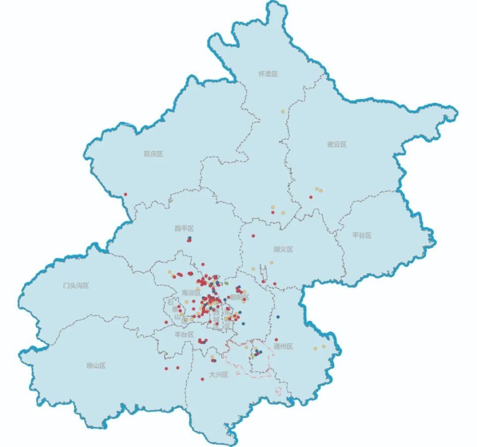 2021年北京行政区划图图片