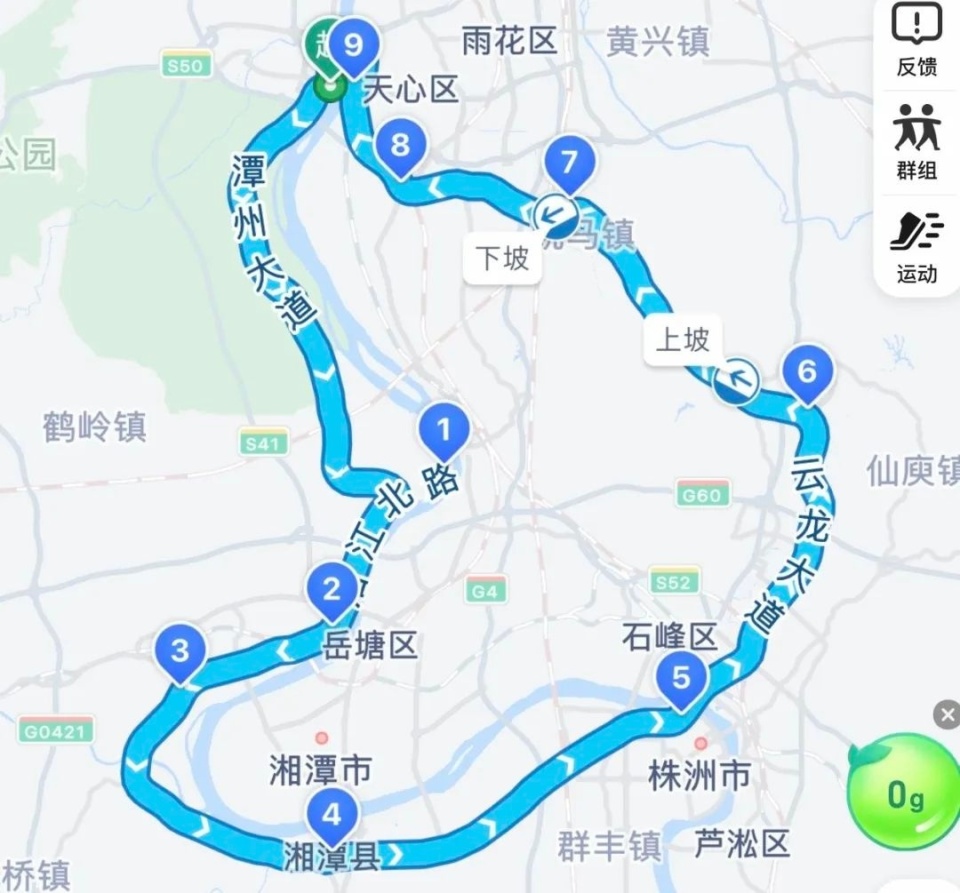 感受自由感受风,长沙慢跑/骑行路线推荐
