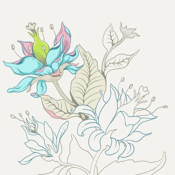 现在,我们将为花的雌蕊增加一个颜色组-我选择了一种淡绿色,以保持暖