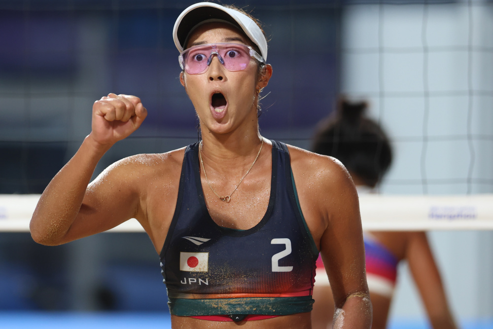 沙滩排球——女子四分之一决赛:日本组合晋级四强_腾讯新闻