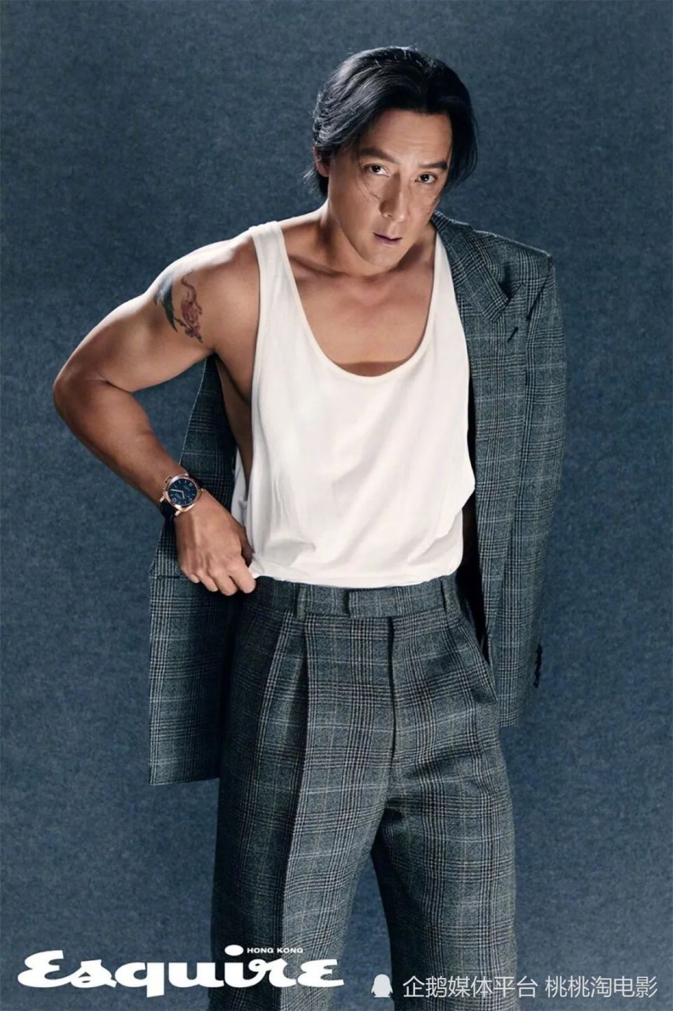 男星吴彦祖《esquire》封面大片,英俊小生变帅大叔