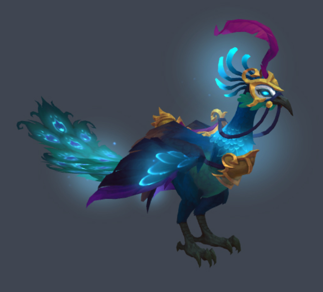 魔兽世界新增三色孔雀坐骑真的很好看