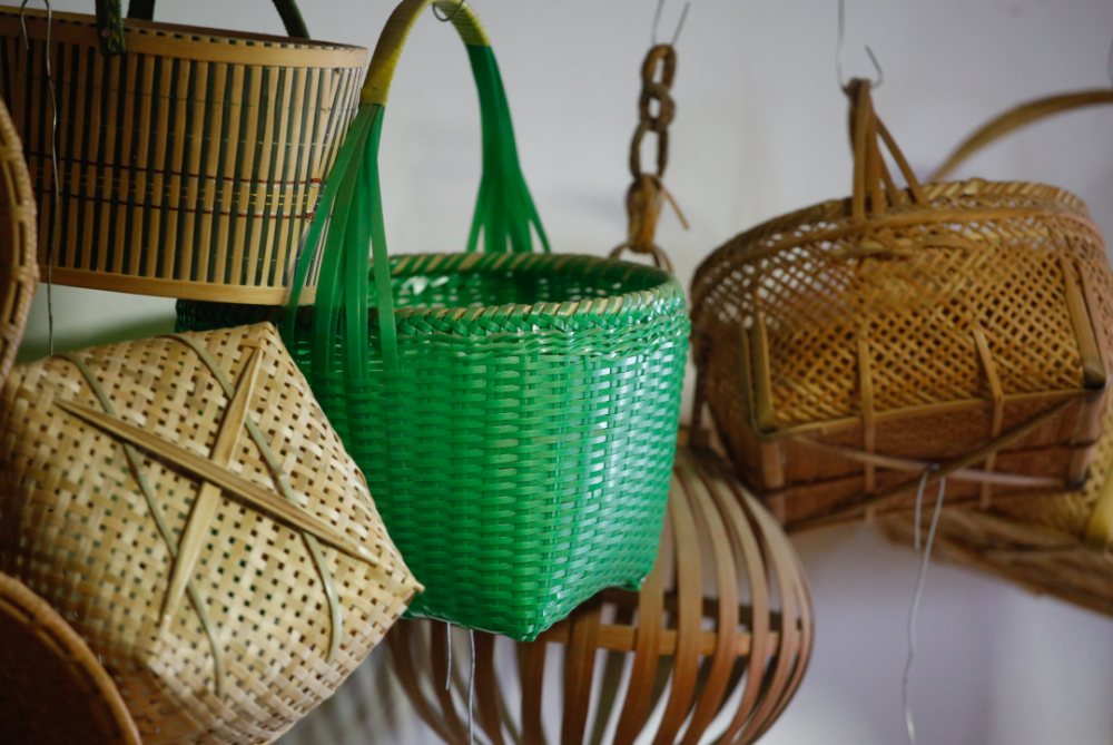 原来,蒸青团用的竹编蒸笼是这么做的