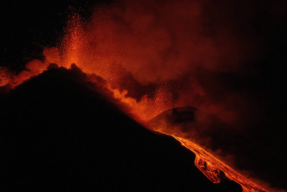 意大利埃特纳火山喷发