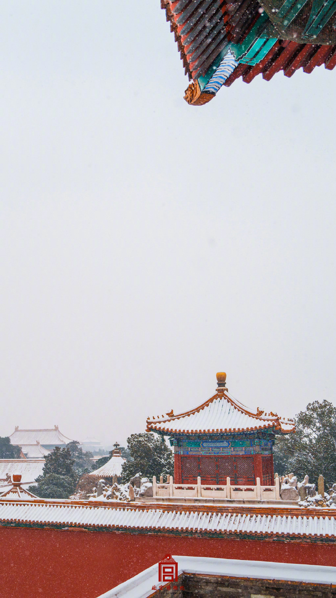 故宫博物院雪景照片图片